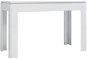 Jedálenský stôl Jedálenský stôl biely s vysokým leskom 120 × 60 × 76 cm drevotrieska - Jídelní stůl