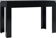 Jídelní stůl vysoký lesk černý 120 × 60 × 76 cm dřevotříska - Jídelní stůl