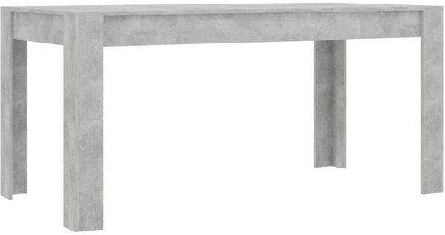 Jídelní stůl betonově šedý 160 × 80 × 76 cm dřevotříska - Jídelní stůl - Main image