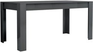 Jídelní stůl šedý s vysokým leskem 160 × 80 × 76 cm dřevotříska - Jídelní stůl