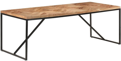 Jídelní stůl 200 × 90 × 76 cm masivní akácie a mangovník - Jídelní stůl - Main image