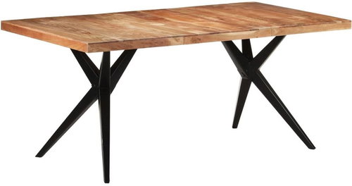 Jídelní stůl 180 × 90 × 76 cm masivní akáciové dřevo - Jídelní stůl - Main image