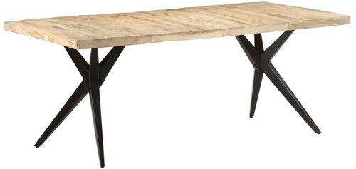 Jídelní stůl 200 × 90 × 76 cm hrubé mangovníkové dřevo - Jídelní stůl - Hlavný obrázok