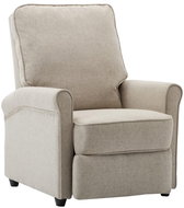 SHUMEE polohovací křeslo, umělá kůže, antracitové - Křeslo