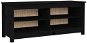Lavice Lavice s botníkem černá 110 × 38 × 45,5 cm, masivní borovice - Lavice