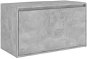 Lavice do předsíně 80 × 40 × 45 cm, betonově šedá dřevotříska - Lavice