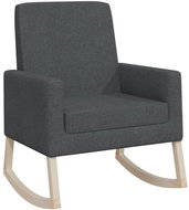 Houpací křeslo tmavě šedé textil, 329416 - Rocking Chair