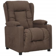 SHUMEE polohovací křeslo, umělá kůže, bílé - Křeslo