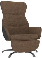 SHUMEE polohovací křeslo, umělá kůže, černé - Křeslo