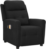 Elektrické masážní křeslo černé textil - Massage Chair