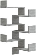 Nástěnné rohové police 2 ks šedé sonoma 40 × 40 × 50 cm - Police