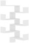 Nástenné rohové police 2 ks biele 40 × 40 × 50 cm drevotrieska - Polica