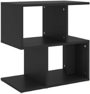 Nočný stolík Nočný stolík čierny 50 × 30 × 51,5 cm drevotrieska - Noční stolek