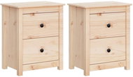 Bedside tables 2 pcs 50 × 35 × 61,5 cm solid pine wood - Night Stand