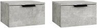 Nástěnné noční stolky 2 ks betonově šedé 34 × 30 × 20 cm - Noční stolek