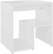 Noční stolek bílý 40 × 30 × 40 cm dřevotříska - Noční stolek