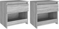 Noční stolky 2 ks šedé sonoma 40 × 30 × 39 cm kompozitní dřevo - Night Stand