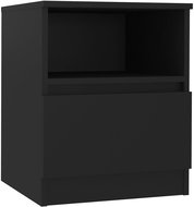 Noční stolek černý 40 × 40 × 50 cm dřevotříska - Night Stand