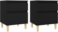 Noční stolky 2 ks černé 40×35×50 cm - Night Stand