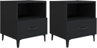 Noční stolky 2 ks černé kompozitní dřevo - Night Stand