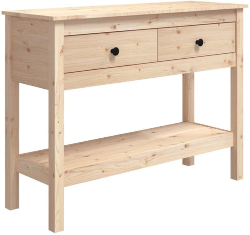 Konzolový stolek 100 × 35 × 75 cm masivní borové dřevo - Console Table - Main image