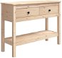 Konzolový stolík 100 × 35 × 75 cm masívne borovicové drevo - Konzolový stolík