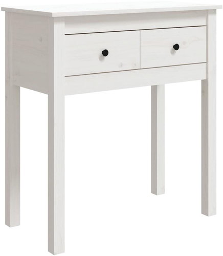 Konzolový stolek bílý 70 × 35 × 75 cm masivní borové dřevo - Console Table - Main image