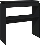 Konzolový stolek černý 80 × 30 × 80 cm dřevotříska - Konzolový stolek