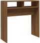 Konzolový stolek hnědý dub 78 × 30 × 80 cm kompozitní dřevo - Konzolový stolek