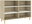 Příborník bílý a dub sonoma 103,5 × 35 × 70 cm dřevotříska