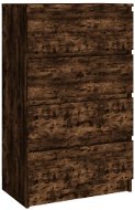 Príborník dymový dub 60 × 35 × 98,5 cm kompozitné drevo - Príborník