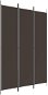 3-dielny paraván hnedý 150 × 220 cm textil - Paraván