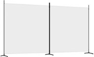2-dielny paraván biely 348 × 180 cm textil - Paraván