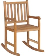 Solid Teak Rocking Chair - Armchair