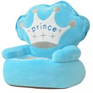 Plyšové detské kreslo Prince modré - Detské kreslo