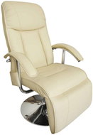 Massage Chair Massage chair creamy white artificial leather - Masážní křeslo