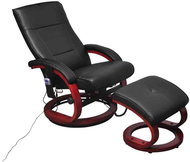 Massage chair with black faux leather chair - Massage Chair