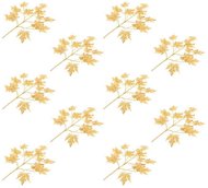Artificial Maple Leaves 10 pcs Gold 75cm - Artificial Flower