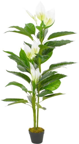 Artificial Quince Plant with White Flowerpot 155cm - Artificial Flower - Main image