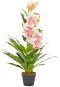 Artificial Lily Plant with Flowerpot Pink 90cm - Artificial Flower