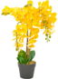 Artificial Orchid Plant with Yellow Flowerpot 60cm - Artificial Flower