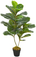 Umelá rastlina fikus lýrový s kvetináčom zelený 90 cm - Umelý kvet