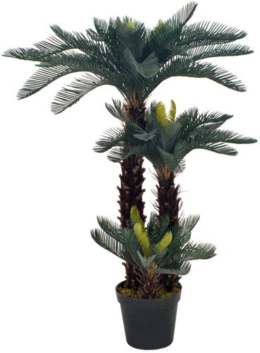 Artificial Japanese Cycad Plant with Green Flowerpot 125cm - Artificial Flower - Main image