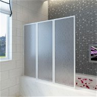 Shower and Bath Screen 117 x 120cm 3 Folding Panels - Screen