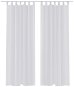 White Translucent Curtains - 2 pcs - 140 x 175cm - Drape