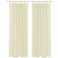 Cream Translucent Curtains - 2 pcs - 140 x 245cm - Drape