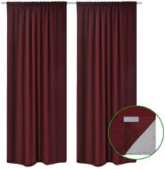 2 Burgundy-saving Double-layer Curtains 140 x 245cm - Drape