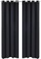 Záves Čierne zatemňovacie závesy s kovovými krúžkami – 2 ks – 135 x 245 cm - Závěs