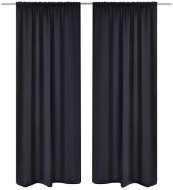 2 pcs Black Blackout Curtains with a Tunnel 135 x 245cm - Drape