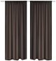 2 pcs brown Blackout Curtains with a Tunnel 135 x 245cm - Drape